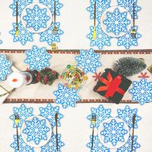 80/40/20 pezzi Tovaglioli monouso da 13 x 13 pollici con motivo a fiocco di neve, si aprono per mostrare quattro motivi ottagonali a fiocco di neve, adatti per la ristorazione quotidiana in occasioni festive, feste di Natale, matrimoni a tema invernale o natalizio, ristoranti occidentali, caffè, ecc.