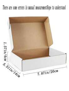 8pcs/4pcs/1pc - Bulk Brown Paper Boxes With Lock, Mailbox Packaging Boxes Suitable For Small Businesses, Medium Cardboard Gift Boxes For Packaging And Mailing Gifts - Gift Packaging - Small Gift Packaging - White - View 11