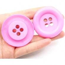 3.4cm/4.8cm/6.3cm 大型手工玩具 DIY 装饰纽扣颜色随机发货，DIY 服装装饰，黄麻丝带绳 DIY 婚礼黄麻绳工艺品礼物派对装饰