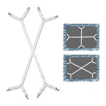 2 piezas Sujetadores elásticos ajustables para sábanas, Sujetadores de sábanas de uso pesado para colchón, ropa de cama, tienda de campaña, uso doméstico