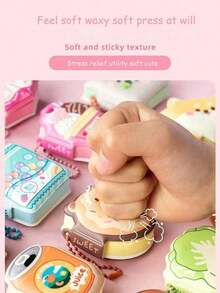 Super Mini Memo Pad 4pcs/Box Or 1pc Random, Decompression Stickers With Portable Chain, Cute Stickers Notes Stationery For Office School, Gift Back To School - Nhiều màu - Xem 5