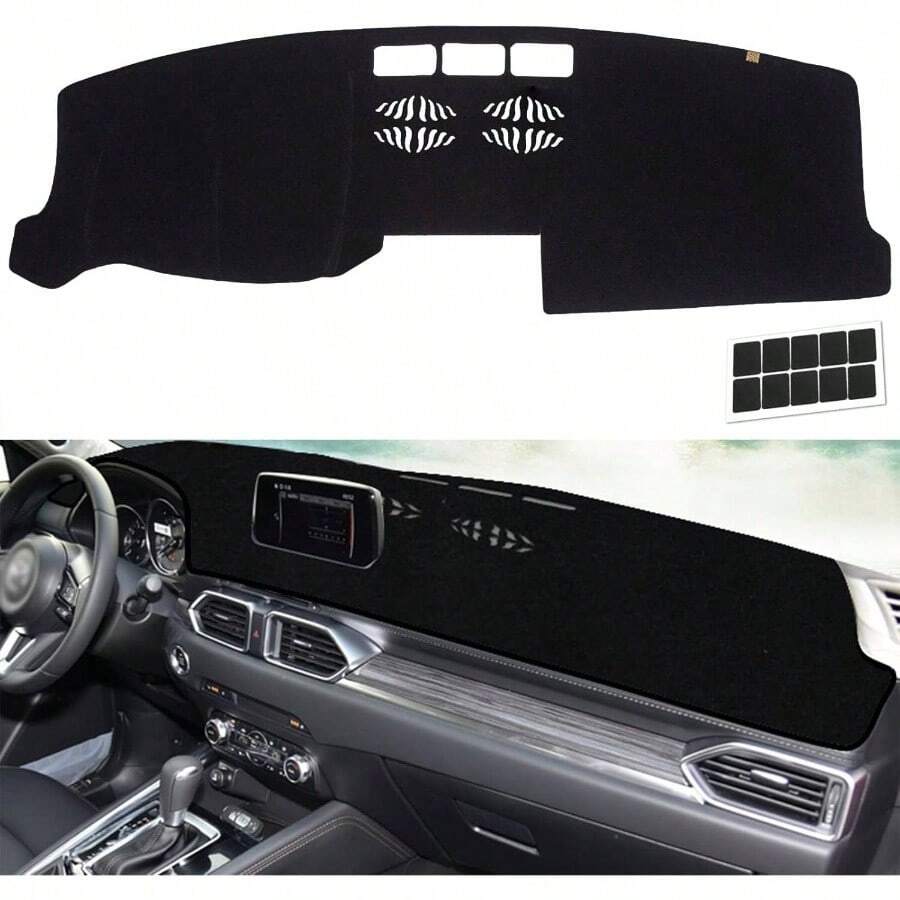 - Funda para salpicadero para salpicadero Ma - zda CX - 5 sin modelos HUD, alfombrilla antirreflejos, almohadilla antideslizante negro - Negro - - Ver 1