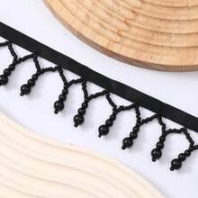 1/2Yards Bead Tassel Fringe Trim Jewelry Accessories Height 5cm Tassels Line Diamond Diy Stones Or Sequins For Clothes Silvery Pendant Decor Jewelry Parts - Multicolor - View 9