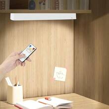 Casa HuLu ®   Luz de Armario LED,Luz LED Magnéticas Táctil Recargables Por USB de 3 Colores para Luces de Dormitorio de Estudiantes, Oficina en Casa,Iluminación de Banco de Trabajo (Blanco) - Blanco-2 - Ver 13