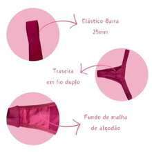 Kit Of 5 Double Microfiber Thong Panties - Colorful Straps, Wide And Comfortable Brim - Nhiều màu - Xem 2