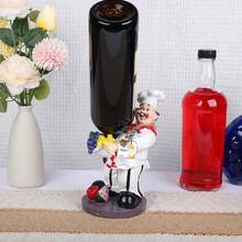 Funny Resin Chef Bottle Holder, Kitchen Bar Decor With Bottle Opener, Practical Home Accessory