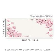 Large Pink Peach Blossom Mouse Pad, Gaming Desk Mat, Big Keyboard Pad, Washable, Rubber Non-Slip Bottom, Stitched Edge, Gift Mouse Pad, Desk Protector, Study Pad, Multiple Sizes Available, Computer Keyboard Mat, Laptop Pad Desk Accessories Office Supplies Office Office Desk Accessories Mousepad Mouse Pad For Desk - Pink Peach Blossoms - View 18