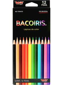 | Bacoiris Lápices de Colores Largos Redondos con Punta 3.3mm - Caja con 12 Colores - 1 - Ver 5