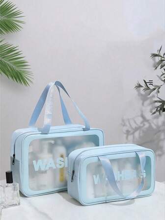 3 Stücke/Set Multifunktionale Reise-Kulturtasche, Große Kapazität Make-up Tasche, Kosmetik Aufbewahrungstasche, Badezimmer Organizer Tasche, Minimalistischer Stil Handtasche, Kosmetik Aufbewahrungstasche, Make-up Pinsel Halter, Mehrstöckige Aufbewahrungstasche, Parfüm Aufbewahrungsbox, Geeignet für Kosmetik, Toilettenartikel, Urlaub, Strand, Stifte, Lidschatten Pinsel, Damenbinden, Lippenstift, Make-up Pinsel, Eyeliner, Lipgloss, Hautpflege, Uni, Strand, Schule, Badezimmer, Festivals, Valentinstag Geschenk, Geeignet für Lehrer, Familie, Freunde