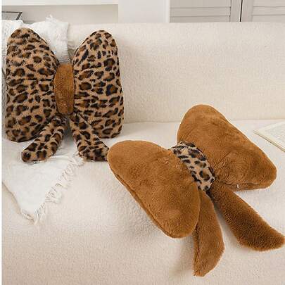 New Bow Throw Pillows, Flower-Shaped Pillow Cushions, Bed And Sofa Decorations, Leopard Print Throw Pillows, Soft And Cute Bow Pillow Cushions, Carpet Seat Cushions, Sofa Chair Cushions Suitable For All Seasons, Back-To-School Season Supplies, Home And Dormitory Decoration Pillows, Multiple Colors To Choose From. The Best Gift For Friends And Family