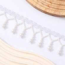 1/2Yards Bead Tassel Fringe Trim Jewelry Accessories Height 5cm Tassels Line Diamond Diy Stones Or Sequins For Clothes Silvery Pendant Decor Jewelry Parts - Multicolor - View 18