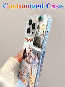 6pcs Custom Travel, Holiday & Celebration Photo Phone Case Protective Cover, Gift For Dad, Mom, Boyfriend, Girlfriend, Compatible With IPhone 11 12 13 14 15 16 Pro Max, Photo Customized Phone Case - Multicolor - View 3