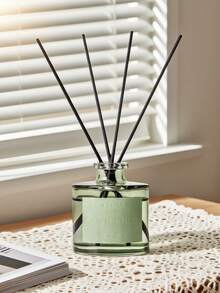 1pc, 50ML Air Freshener With 5pcs Fragrance Sticks, Suitable For Bathroom Deodorizer, Bedroom Fragrance, Home Decor, Glass Bottle, Rectangular, Feather-Free, Long-Lasting Fragrance Essential Oil, Ideal For Eliminating Odors, Valentine's Day Gift, Aromatherapy, Diffuser, Home Fragrance, House Freshener - Multicolor - View 28