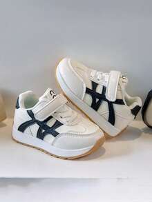 1 đôi giày thể thao trẻ em, giày chạy bộ, giày thường ngày, giày thể thao đa năng - màu đen - Xem 5