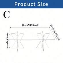 1 件亚克力甜点展示架 - 圆形/方形透明自助托盘，带立管、纸杯蛋糕、糕点、开胃菜托盘架 - 無色 - 查看 15
