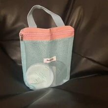 حقيبة أدوات تجميل عازلة للحرارة متعددة الوظائف بأقسام شبكية، مناسبة للياقة البدنية والسباحة والسفر - منظم تخزين مدمج، حقيبة تخزين للنادي الرياضي، تصميم قابل للطي، إغلاق سحاب آمن، جيب شبكي لمستحضرات التجميل والمستلزمات الرياضية، تصميم قابل للطي، قماش، منظم أدوات التجميل، هواة اللياقة البدنية