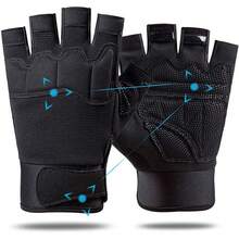 Guantes de Fitness,Guantes de Fitness para Hombres,Guantes de Fitness para Mujeres,Adecuados para Levantamiento de Pesas,Entrenamiento,Fitness,Suspensión,Dominadas,Guantes de Ciclismo - CH - Ver 9