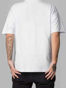 100% Cotton Unisex T-Shirt, Various Colors, Immediate Shipping, 30.1 Thread Count - trắng - Xem 3