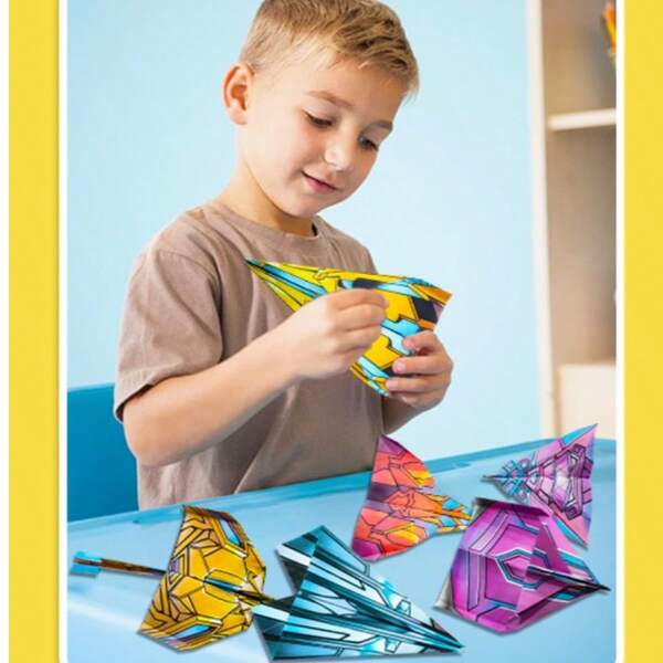 Avión de papel de origami, juguete intelectual para cultivar la habilidad manual, manualidad de origami DIY, regalo pequeño de Navidad, regalo pequeño de vacaciones