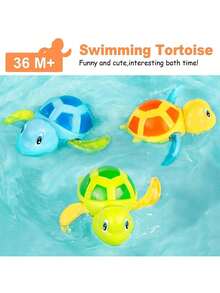 3pcs Swimming Little Turtle Baby Bathing Clockwork Toy Baby Children Playing In Water Bathing Boy Girl Baby Falling In Love With Bathing Playing In Water Little Turtle Baby Interactive Small Toy, 1 Year Old Toys, Baby Fidget Toys, Toddler Bath Toys, Sensory Toys, Newborn Baby Bathroom Essentials, Water Play Toys, Swimming Pool, Paddling Pool Toys For Kids Shower Games, Baby Stuff, Christmas, Halloween, Baby Shower Gifts