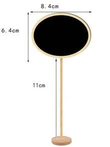 1/4 Peças Etiquetas de Quadro Negro Mini, Pequenos Quadros Negros com Cavalete para Casamentos, Festas de Aniversário, Quadros de Mensagens e Decorações de Eventos