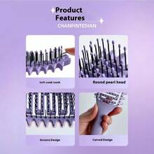 Lược chải tóc xoăn tạo kiểu tóc xoăn cho phụ nữ Lược chải tóc xoăn Edge Define Lift cho tóc xoăn, tạo kiểu tóc xoăn dễ dàng và giảm xơ rối - Nhiều màu - Xem 4