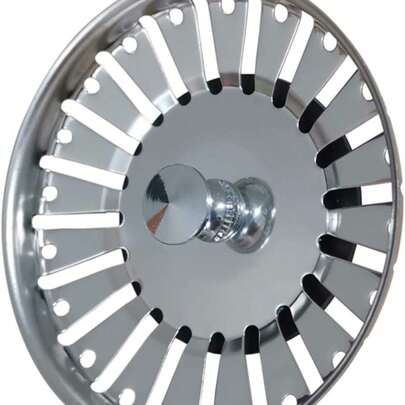 1 件 304 不锈钢 84 毫米浴室水槽过滤器、水塞过滤器塞、厨房水槽配件、高品质排水过滤器