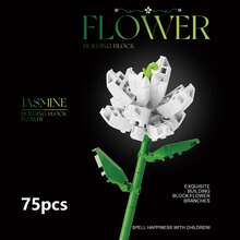 花束积木套装，DIY组装，单枝永生花，玫瑰，人造花，创意装饰，花瓶装饰，家居装饰，适用于节日礼物，生日礼物，情人节礼物，结婚礼物，圣诞节礼物 - 花枝 - 查看 28