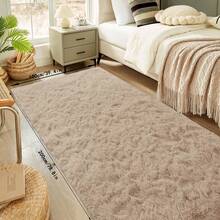 1pc, Soft Area Rugs For Bedroom Fluffy, Non-Slip Fuzzy Shag Plush Soft Shaggy Bedside Rug, Tie-Dyed Living Room Carpet For Girls Kids Baby Teen Dorm Home Decor, Bedroom Living Room Nursery Room Rug, Easy-Care Home Accent