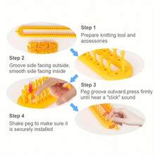 Beginner DIY Handmade Weaving Kit - Plastic Weaving Loom Tool Set With Crochet Hook, Suitable For All Seasons Handicrafts, Slouchy Weaving Scarf Towel Weaving Loom, Easy To Use Handloom