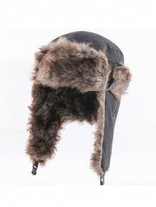 قبعة شتوية يمكن ارتداؤها من قبل الجنسين مع أذرع مبطنة بالفرو، مناسبة للأنشطة الخارجية والترفيه، قبعة تزلج شتوية مقاومة للرياح والبرد