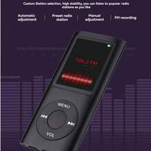 1.8-Inch MP3 MP4 Player Music Playing With Fm Radio Video Ebook Player Rechargeable Battery