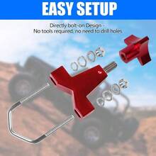 Montaje De Tubo De Gato De Elevacin Alta 1 - 2.5 para Vehculo Universal Camin RZR Offroad Montaje De Gato De Elevacin Ajustable Rojo - inicial - Ver 4