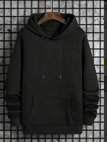 Sudadera con Capucha para Hombre, Estilo Gótico Heavy Metal con Gráficos - Rosa y Estampado, Corte Holgado Casual, Comodidad para Todas las Estaciones, Lavable a Máquina, Ropa Urbana con Toque Rebelde para Conciertos y Atuendo Casual, Outfit para Concierto, Estilo Callejero - Negro - Ver 2