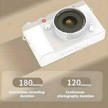 2-In-1 High Definition Digital Camera With Dual CCD Sensors, Vintage Style For Travel Photography, 2 Styles Available (Includes 32GB Memory Card), Great Gift For Students, Christmas, Halloween, Thanksgiving, Birthdays