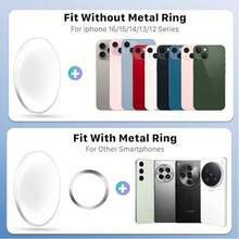 Magnetic Selfie Mirror MagSafe Magnetic Phone Rear Selfie High-Definition Vlog Mirror Camera Auxiliary Camera Convex Mirror Compatible With IPhone And Android Photography Accessories