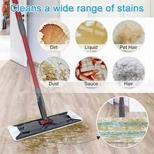 Mop Replacement Pads Compatible With O-Cedar H2prO Flat Mop System, 3 Pack Microfiber Mop Heads Replacements For Ocedar Flat Mop, Washable And Reusable Mop Pad Refills,  On Hard Floors