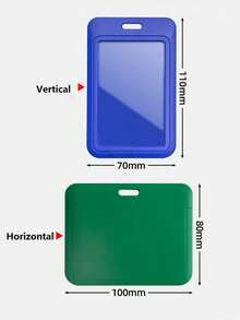竖款硬质黑色证件卡套，适用于办公室、学校，可存放身份证、信用卡、钥匙卡、驾驶证、员工证等。也适用于女士迷你钱包、手拿包、卡包。 - 彩色 - 查看 6