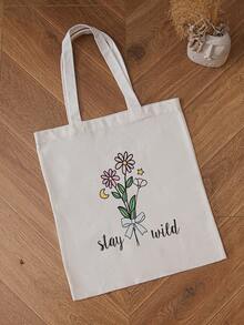 1 قطعة، حقيبة كنفاس كبيرة الحجم وثقيلة الوزن - حقيبة تسوق قابلة لإعادة الاستخدام مقاومة للماء للشاطئ والسوق والنزهة والسفر، حقيبة كتف كنفاس، حقيبة يد مطبوع عليها حرف، حقيبة كاجوال كبيرة السعة قابلة لإعادة الاستخدام، بسيطة وشاملة كلاسيكية