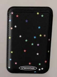 Cute & Versatile Multi-Color Polka Dot & Star Design Magnetic Card Holder Case Compatible With Apple MagSafe - Multicolor - View 10