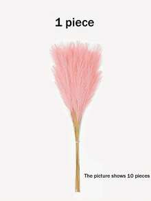 10/20pcs-Artificial Reed Grass Boho Decor Faux Pampas Grass Large Tall Fluffy Artificial Fake Flower Bulrush Reed Grass For Vase Filler Farmhouse Home Kitchen Bohemian Decoration, Room, Wedding Party Decor (Pink), Valentine Day, Gift Gifts Birthday Graduation,Fall Decor,Autumn,Fake Plants