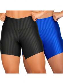 Women's 3D Basic Spring Summer Gym Shorts Kit - SO+ROYAL - View 2
