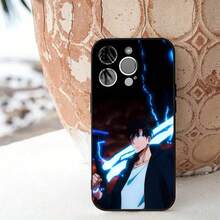 1 pieza Funda de teléfono de anime Solo Leveling de silicona suave para 16 15 14 13 12 11 X XR Plus Pro Max Plus. Accesorios de Halloween. - Z7 - Ver 13