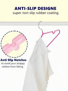 40/20/10/5/1 pieza Perchas con revestimiento de goma antideslizante, perchas para camisas que ahorran espacio con revestimiento de goma (gancho plateado), perchas de ropa resistentes, percha de metal para camisas, chaquetas con muescas redondas para vestidos, trajes estándar, camisas, abrigos - Regalo perfecto para el Día de San Valentín, organizador de armario