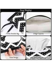 1pc Baby Wet Wipes Container, Reusable Portable Wet Wipes Bag, Wet Wipes Dispenser Container, Baby Travel Wet Wipes Holder, Convenient Leak-Proof Self-Sealing Hygienic Refillable Bag