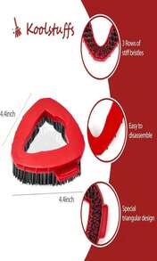 Scrub Brush, 2 Pcs Spin Mop Scrub Brush Head Compatible For O Cedar EasyWring 1-Tank System, Hard Bristle Cleaning Brush For Bathroom, Kitchen, Tub And Tile - ColorF - 查看 3