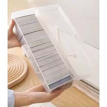 Transparent Handheld Storage Box, Plastic Portable Handheld Jewelry Box, Used For Storing Necklaces, Earrings, Rings, Bracelets - Multicolor - View 6
