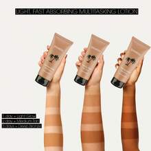 DOU KOU 2PC Body Shimmer Oil, Glow Liquid Illuminator Pure Gold, Tanner Cream, Tanning Lotion,  For A Sun-Kissed Glow, Bronzer To Get Dark Fast For Tattoo, Outdoor Tanning Lotion, Airplane Travel Essentials, Travel Size Toiletries