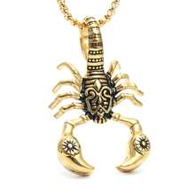 Bold And Unplated Scorpio Pendant Necklace For Fashion Leader - Antique Silver - View 6