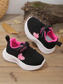 1 par de zapatos deportivos, casuales y de estudiante, de suela ligera y suave, con diseño de de tela y PU, adecuados para todas las estaciones, unisex